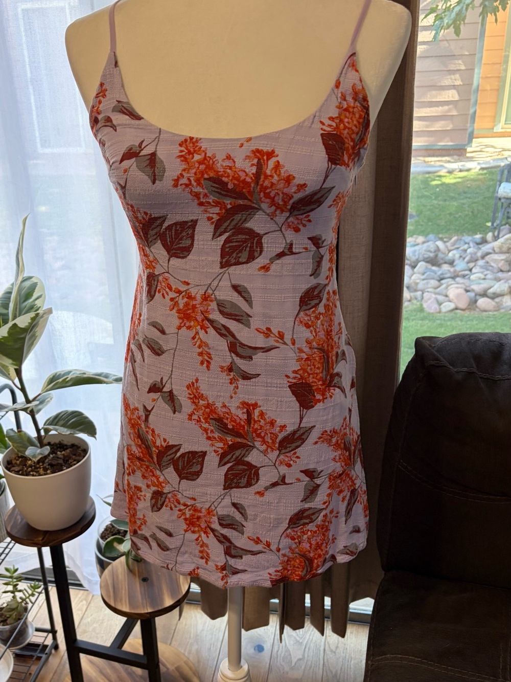 Kimchi Blue Lavender Slip Dress with Spaghetti Straps